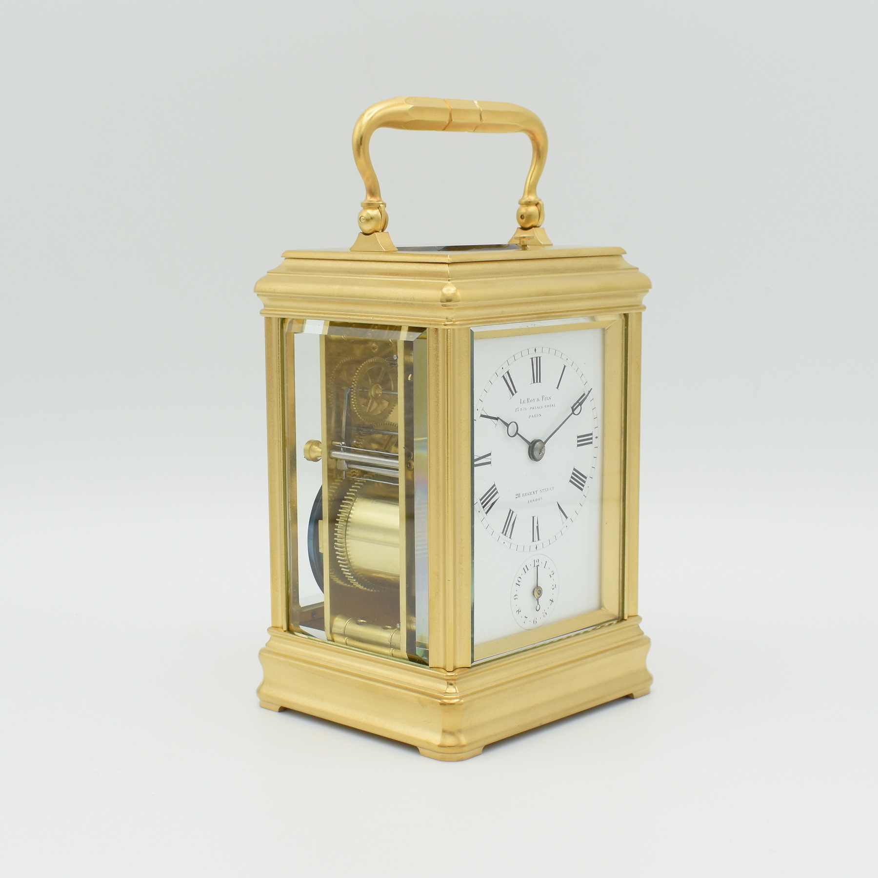 Fine Le Roy & Fils Carriage Clock with Case. – It's About Time